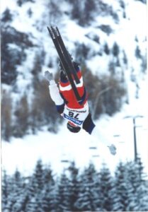 Nicolas Fontaine at 1997 Freestyle World Cup in Piancavallo, Italy.