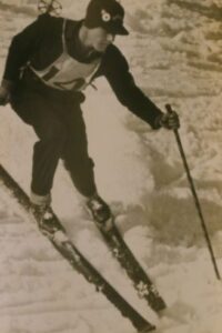 Bill Irwin skiing