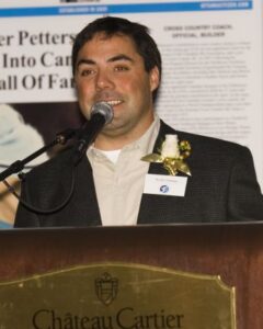 Inductee Nicolas Fontaine at 2007 Canadian Ski Hall of Fame Induction Ceremony.