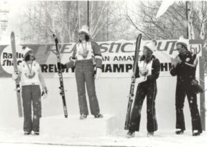 Marie-Claude Asselin, Lucie Barma, Peggy Meyers Realistic Cup - Canadian Amateur Freestyle Championship, c. 1982. 