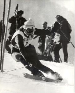 Betsy Clifford at 1970 FIS World Championship in Val Gardena, Italy.