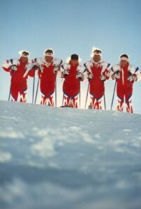 1988 Canadian Freestyle Ski Team in Tignes, France
