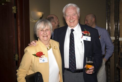 Anne Heggtveit and Keith Nesbitt at 2007 Canadian Ski Hall of Fame Induction Ceremony.