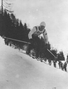 Lucile Wheeler at 1958 World Championships in Badgastein, Germany.