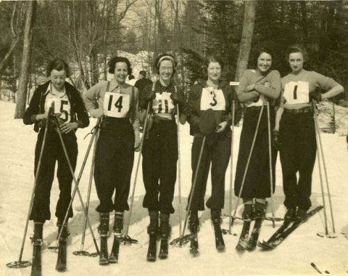 Ottawa Ski Club, Ladies Team, c. 1934 | Canadian Ski Hall of Fame and ...