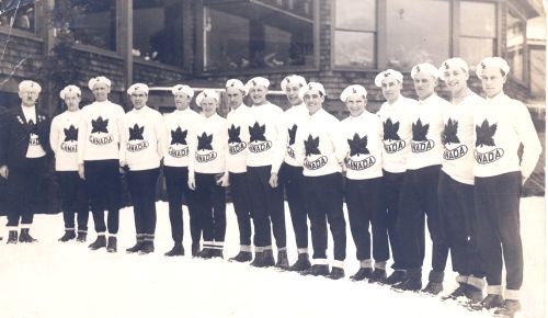 1932 Canadian Olympic Ski Team at Lake Placid Club Course