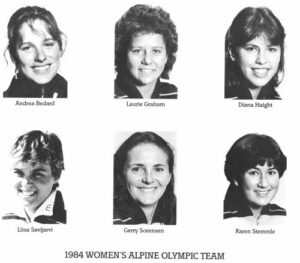 National Alpine Women's Olympic Ski Team 1984