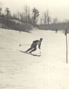 Bud Clark - on ski racing course