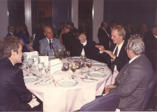 Punch Bott at Induction ceremony in 1988