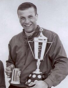 Bob Gilmour when he won his first Jr. Downhill in Taschereau in 1953. 