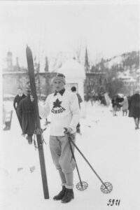 W.B. Thompson at 1928 St. Moritz Olympic Winter Games