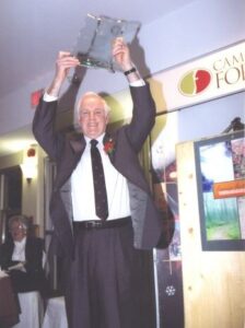 Inductee Peter Webster at 2003 Canadian Ski Hall of Fame Induction Ceremony