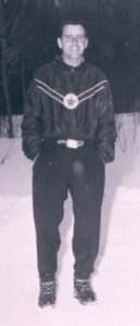 Bob Richardson at 1952 Olympic Winter Games in Oslo, Norway. 