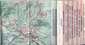 Map of the Maple Leaf Trail in the Sweet Caporal Skier's Book