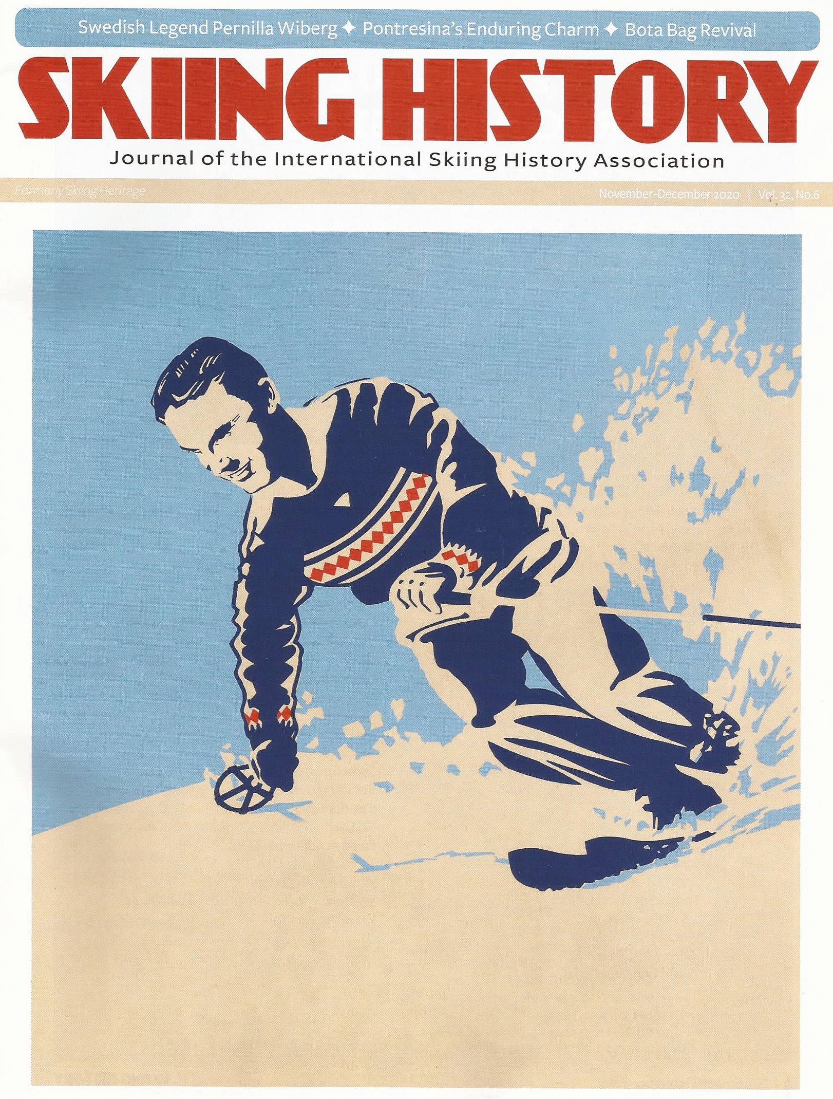 Cover of Skiing History Magazine