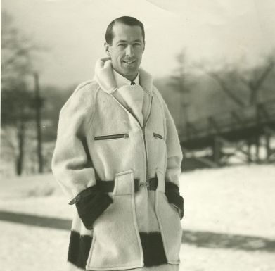 Harry Pangman, Manager of Canadian Ski Team at 1936 Olympic Winter Games in Garmisch-Partenkirchen, Germany.