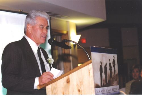 Owen Carney at 2004 Canadian Ski Hall of Fame Induction Ceremony.