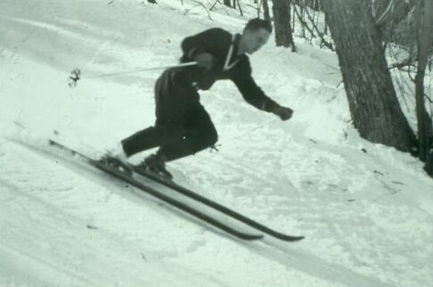 Harvey Clifford skiing