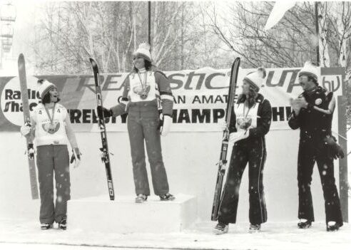 Marie-Claude Asselin, Lucie Barma, Peggy Meyers Realistic Cup - Canadian Amateur Freestyle Championship, c. 1982.
