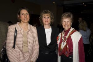 [L to R]: Diane Culver, ?, Linda Crutchfield at 2007 Canadian Ski Hall of Fame and Induction Ceremony. 