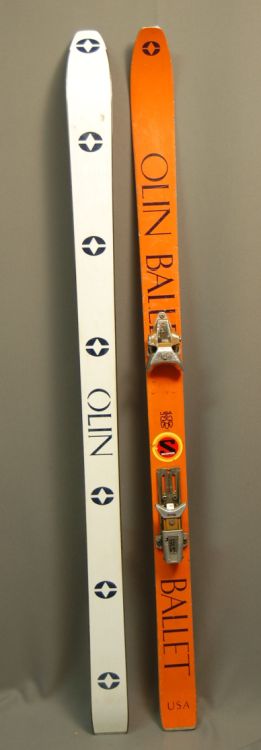 Pair of OLIN ballet skis owned and used by John Eaves