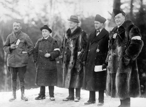Five prominent figures who helped form the Canadian Amateur Ski Association (CASA)