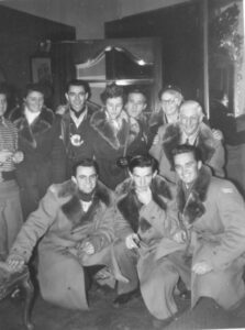 Members of Canada's Olympic ski team at the Regina Hotel in Oslo, Norway (1952)
