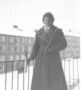 Rhoda Wurtele at 1952 Olympic Winter Games in Oslo, Norway