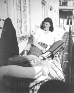 1948 St. Moritz Olympic Winter Games Rhoda Wurtele suffered a broken bone in her leg during an Olympic training run when one of her teammates cut across the back of her skis
