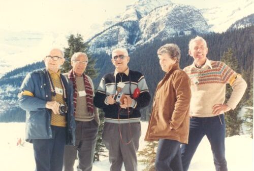 [L to R]: Doug Firth, Harry Pangman, Fred Hall, Betty Grinnell, Rae Grinnell