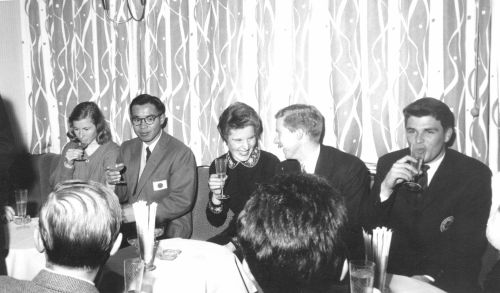 National Alpine Ski Team at 1958 World Championships in Badgastein, Austria.