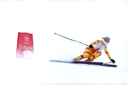 1988 Olympic Winter Games in Calgary, AB - Laurie Graham. 