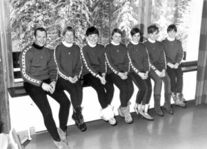 Canadian National Women's team with coach Verne Anderson