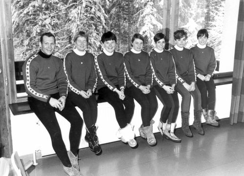 Canadian National Women's team with coach Verne Anderson