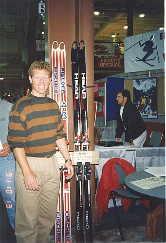 Todd Brooker visits the Canadian Ski MuseumTodd Brooker at Toronto Ski Show c. 1987