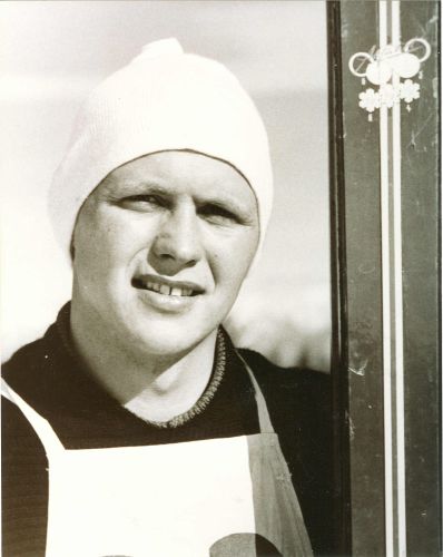 Hall of Famer Verene Anderson with skis