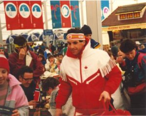 Festival Centre at Canmore Nordic Centre during 1988 Olympic Winter Games in Calgary.