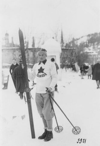 W.B. Thompson at 1928 St. Moritz Olympic Winter Games