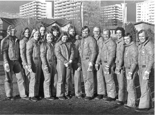 Canadian Olympic Alpine Ski team at 1976 Olympic Winter Games in Innsbruck