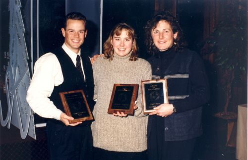 Jean-Luc Brassard, Mélanie Turgeon, and Kate Pace