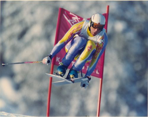 Edi Podivinsky, bronze medalist in downhill at 1994 Olympic Winter Games in Lillehammer, Norway.