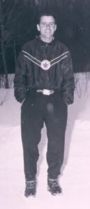 Bob Richardson at 1952 Olympic Winter Games in Oslo, Norway.