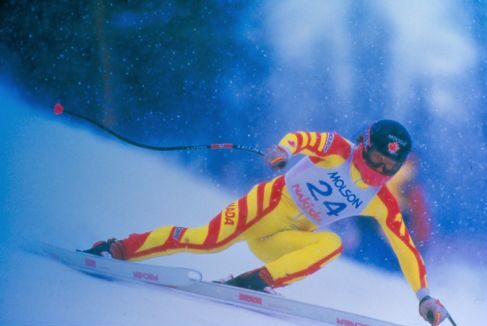 Brian Stemmle at 1987 Molson World Cup at Nakiska in Calgary, Alberta