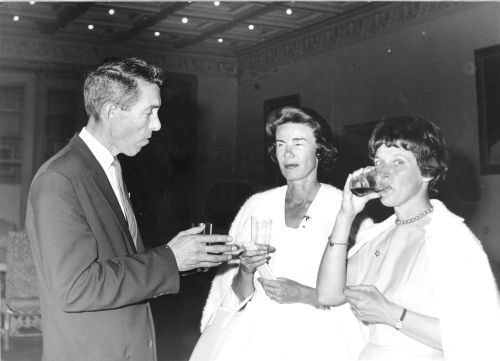 FIS Congress in Athens, 1963 [L to R]: Rae Grinnell, Mrs. Stanley Muller, Betty Grinnell