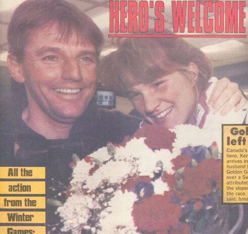 Max Gartner and Kerrin-Lee Gartner in Ottawa Sun newspaper 1992.
