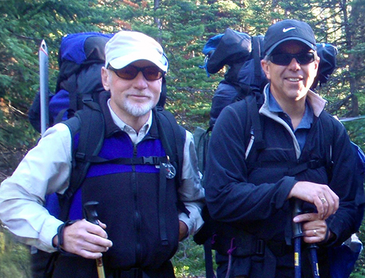 Bill Oak (left) and Jim Sutherland (right)