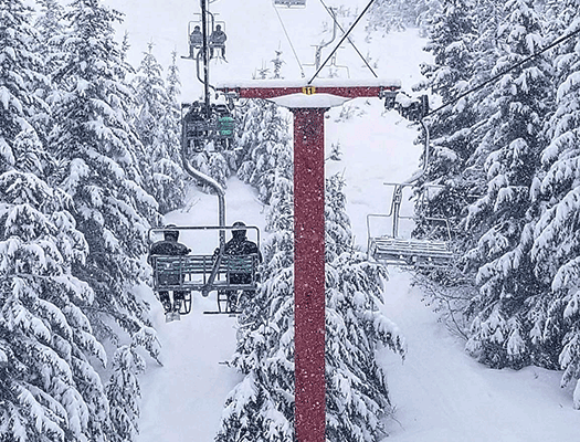 Max Daburger named Harper Mountain's new triple chair in honour of his friend Peter Huser.
