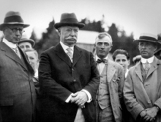 President William Howard Taft (second to left) loved playing at the Manoir Richelieu in the summer.